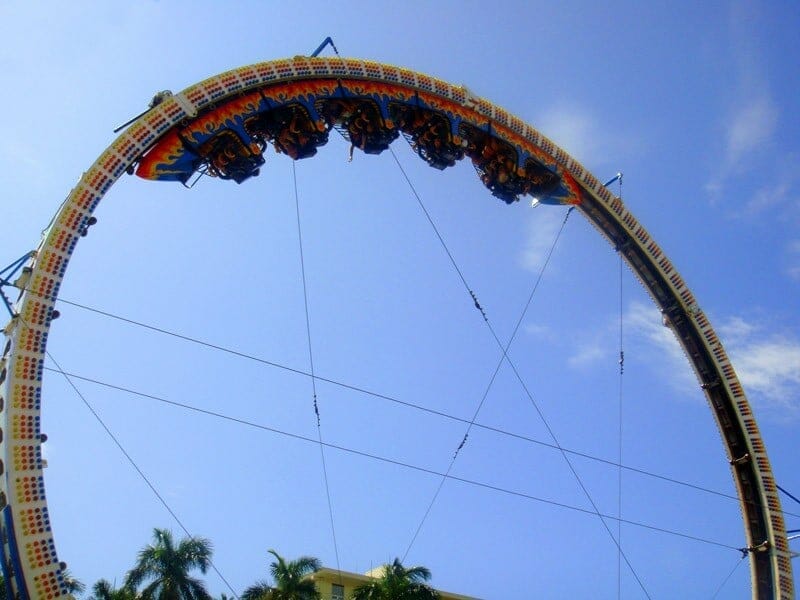 Huge roller coaster