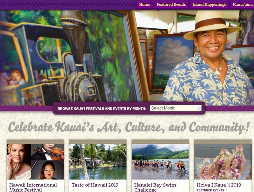 Kauai Festival Calendar 2019: Dates and events for festivals on Kauai Island this year.