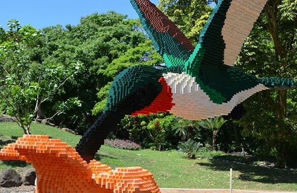 Nature Connects Art with Lego Bricks