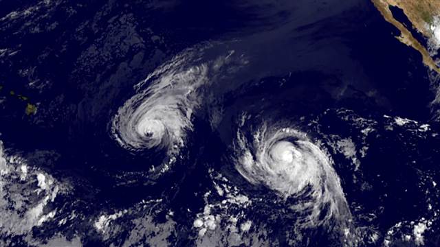 Hurricane Iselle and Hurricane Julio via NBC News